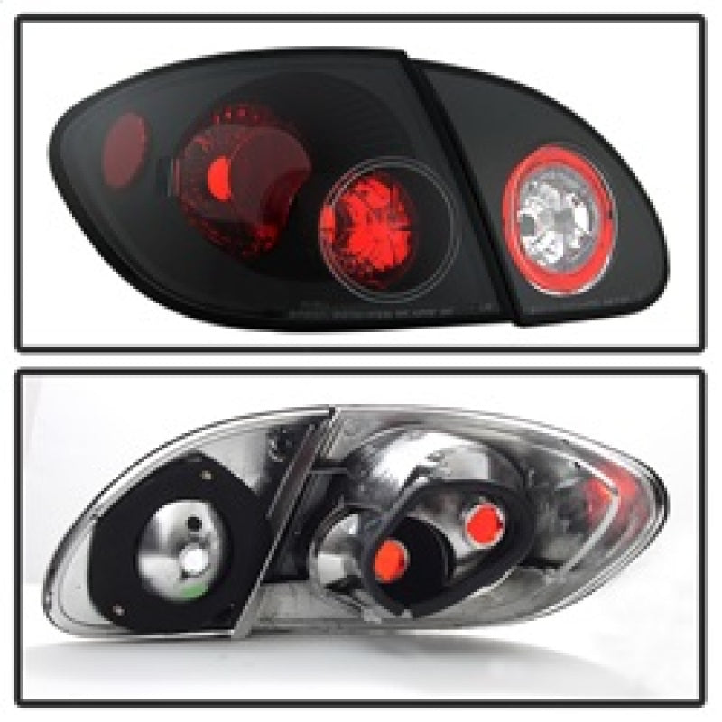 Spyder Toyota Corolla 03-08 Euro Style Tail Lights Black ALT-YD-TC03-BK - Mammoth Racing -