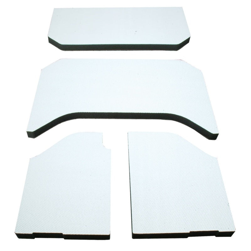 DEI 07-10 Jeep Wrangler JK 4-Door Headliner 4-pc - White - Mammoth Racing -