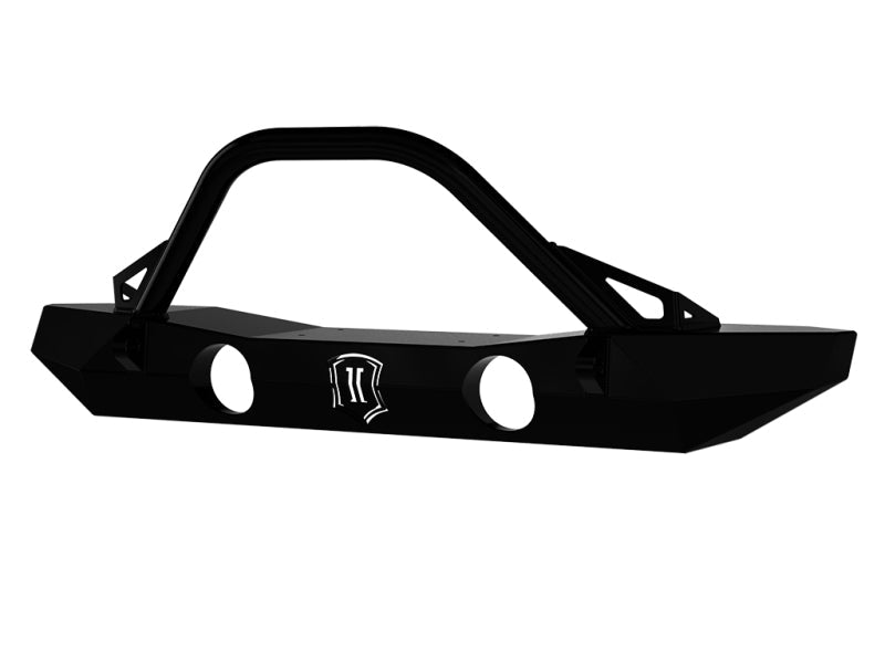 Icon 07-18 Jeep Wrangler JK Pro Series Mid Width Front Bumper w/Bar/Tabs - Mammoth Racing -