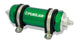 Fuelab 828 In-Line Fuel Filter Long -12AN In/Out 40 Micron Stainless - Green - Mammoth Racing -