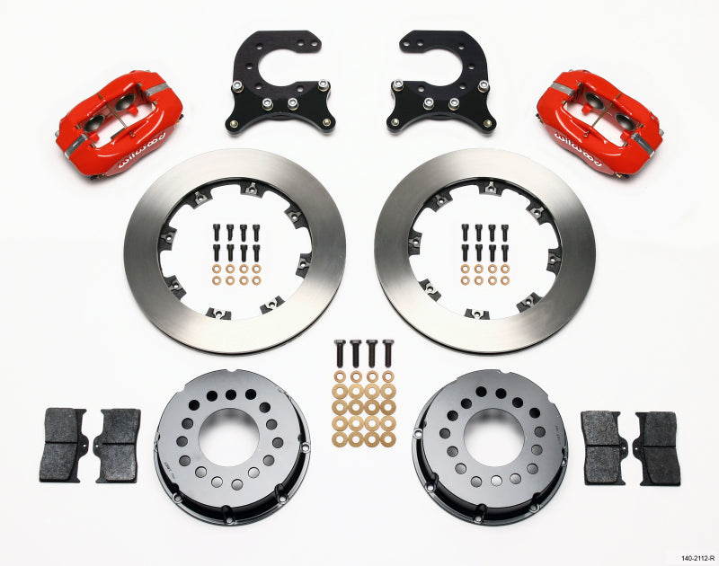 Wilwood Forged Dynalite P/S Rear Kit Red Chev 12 Bolt w C-Clips - My Store