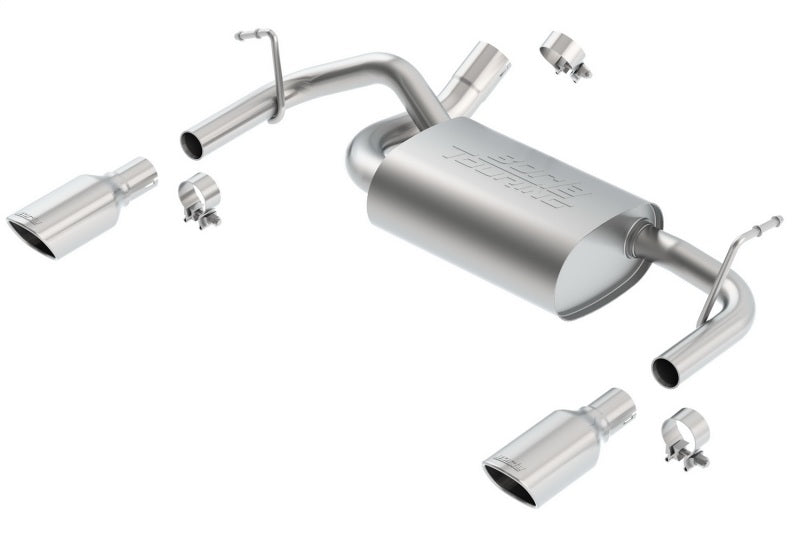 Borla 12-16 Jeep Wrangler 3.6L AT/MT 4WD Single Split Rr Exit Touring Exhaust (rear section only) - My Store