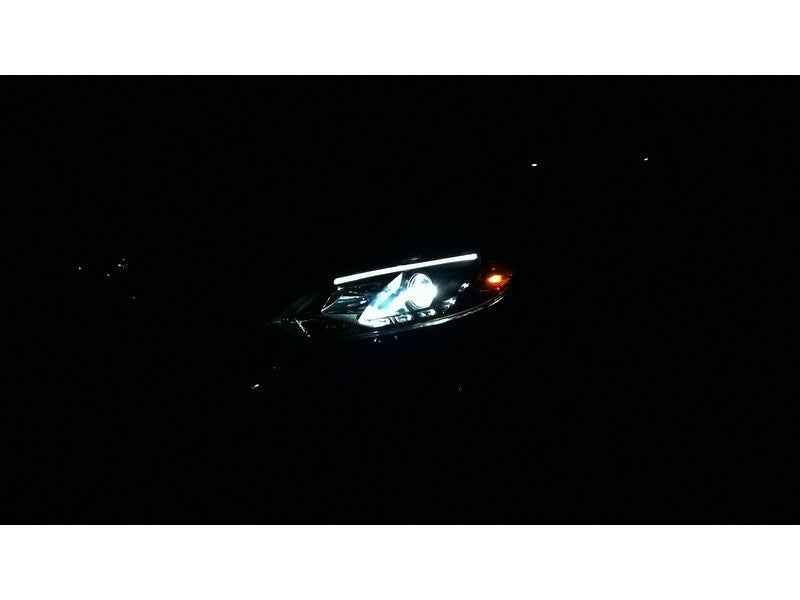 Spyder Ford Focus 12-14 Projector Headlights Halogen Model Only - DRL Black PRO-YD-FF12-DRL-BK - Mammoth Racing -