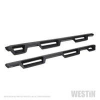 Westin 2019 Chevrolet Silverado/Sierra 1500 (5.5ft) Drop Wheel to Wheel Nerf Step Bars - Txt Black - Mammoth Racing -