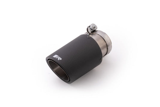 Remus Universal Sport Exhaust 84mm Carbon Race Angled w/Carbon Ring & Adj Clamp Tail Pipe (Single) - Mammoth Racing -