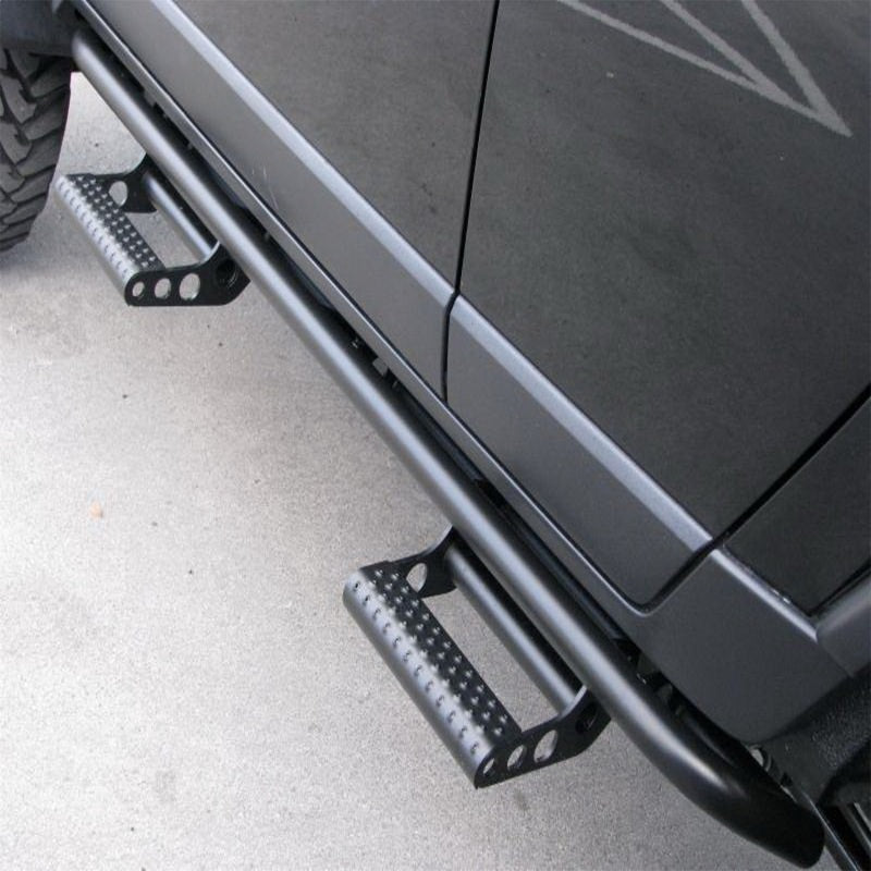 N-Fab RKR Step System 11-17 Dodge Ram 1500 10-17 Ram 2500/3500/4500 Crew Cab - Tex. Black - 1.75in - Mammoth Racing -