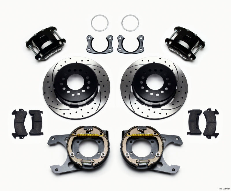 Wilwood D154 P/S Park Brake Kit Drilled New Big Ford 2.50in Offset - Mammoth Racing -