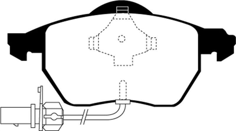 EBC 03-04 Audi A4 1.8 Turbo Redstuff Front Brake Pads - My Store