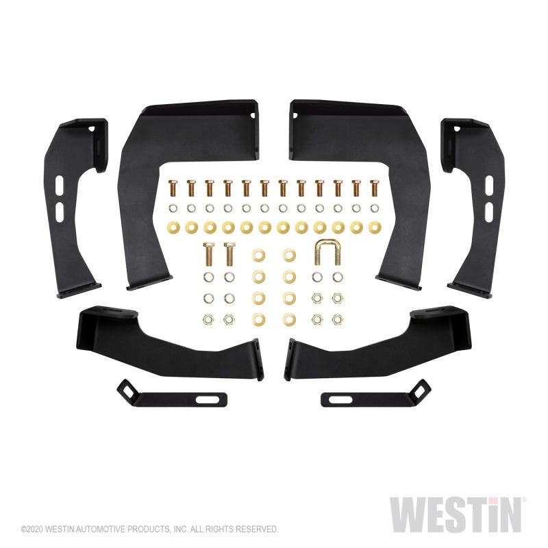Westin 04-13 Chevy Silverado 1500 Crew Cab 2004-2013 HDX Drop Nerf Step Bars - Textured Black - Mammoth Racing -