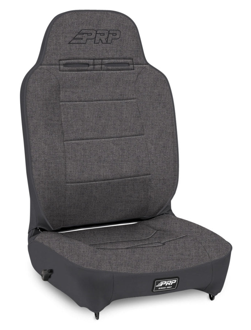 PRP Enduro High Back Reclining Suspension Seat (Passenger Side) - All Grey - Mammoth Racing -