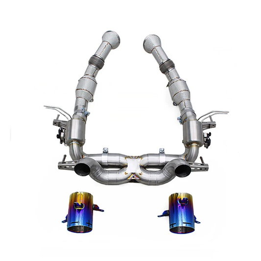 F1 Sound Valved Exhaust System Downpipes for Ferrari SF90 3.9T V8