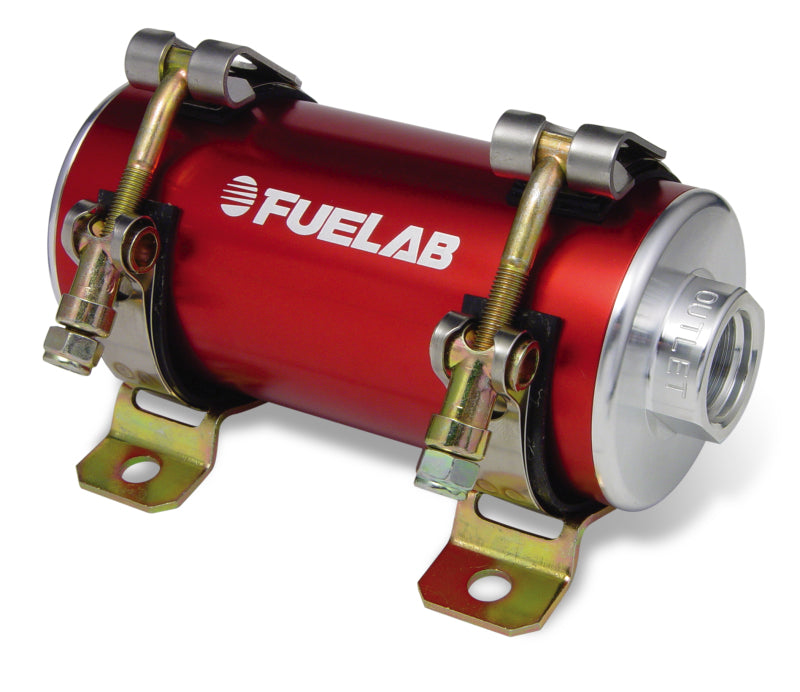 Fuelab Prodigy High Flow Carb In-Line Fuel Pump - 1800 HP - Red - Mammoth Racing -