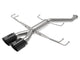 aFe Takeda 2.5in 304SS Axle-Back Exhaust System 17-19 Honda Civic Type R L4-2.0L (t) - Black Tip - Mammoth Racing -