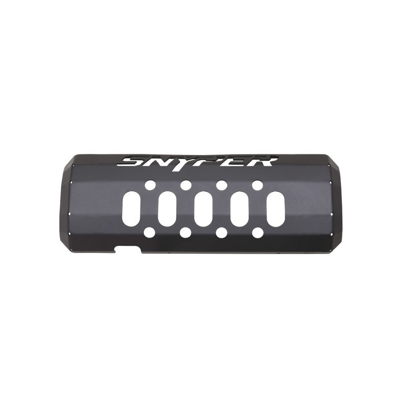 Westin/Snyper 07-17 Jeep Wrangler Muffler Skid Plate - Textured Black - Mammoth Racing -