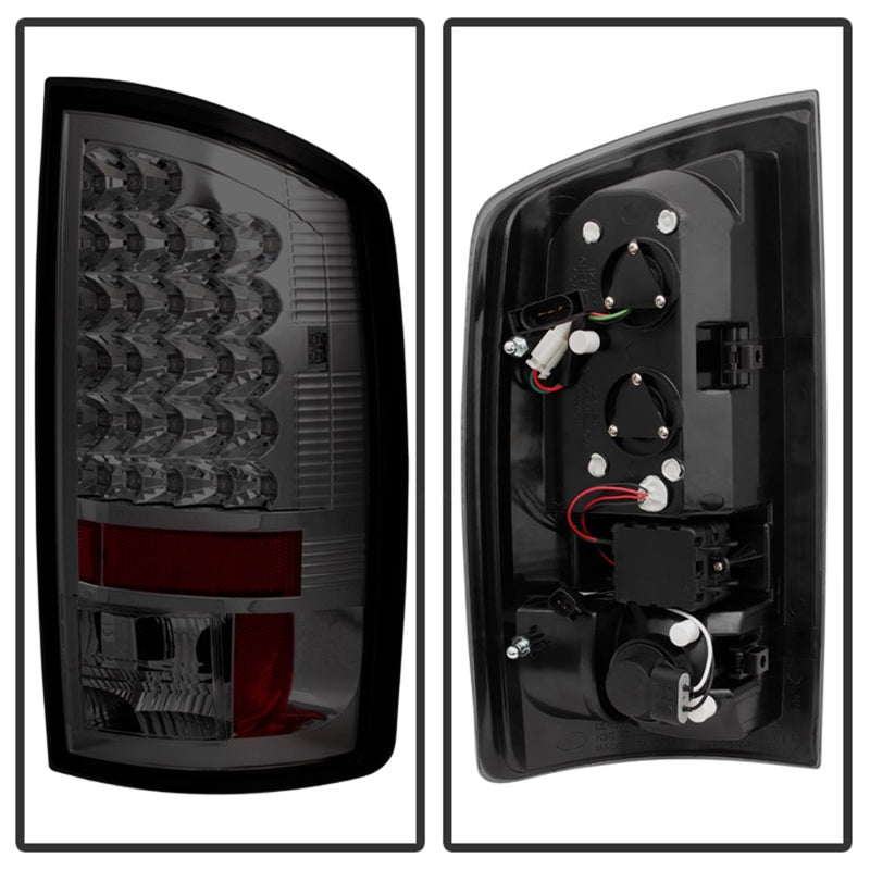 Spyder Dodge Ram 07-08 1500/Ram 07-09 2500/3500 LED Tail Lights Smoke ALT-YD-DRAM06-LED-SM - Mammoth Racing -