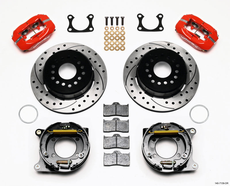 Wilwood Forged Dynalite P/S P-B Kit Drilled-Red Big Ford 2.36in Offset - My Store