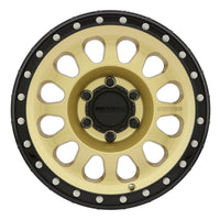 Method Mr315 17x8.5 0mm Offset 6x5.5 106.25mm CB Gold/Black Street Loc Wheel - Mammoth Racing -
