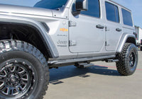 N-Fab RKR Step System 2019 Jeep Wrangler JT 4 Door Truck Full Length - Tex. Black - 1.75in - Mammoth Racing -
