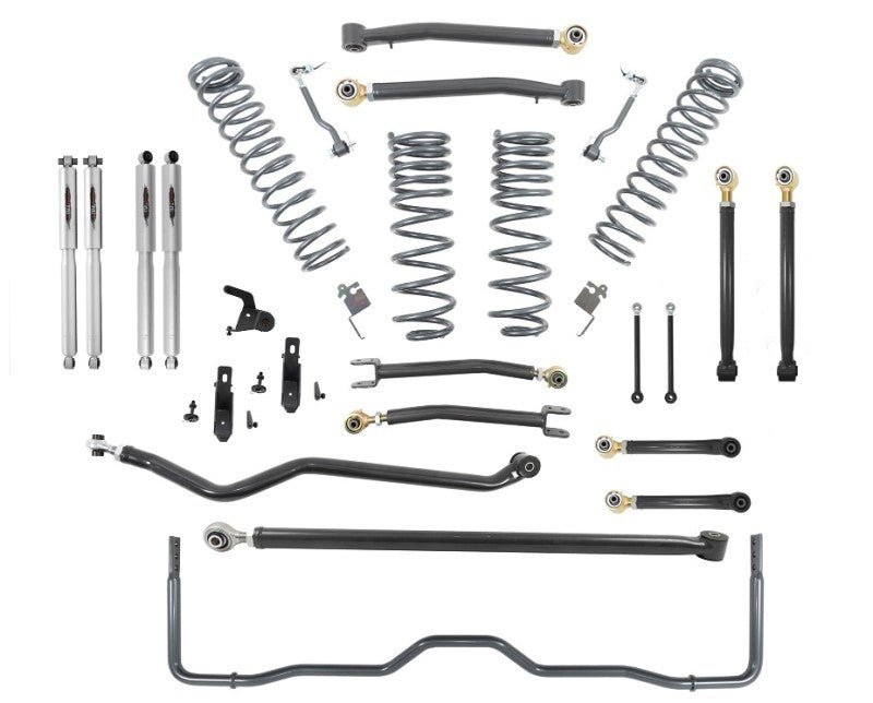 Belltech 18-19 Wrangler Rubicon JL 4dr 4in Trail Performance Lift Kit w/ Rear Sway Bar - Mammoth Racing -
