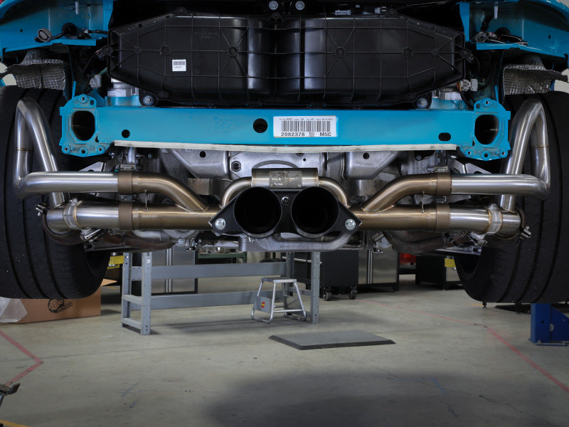 afe 14-16 Porsche 911 GT3 991.1 H6 3.8L MACH Force-Xp 304 SS Cat-Back Exhaust System w/ Brushed Tips - Mammoth Racing -