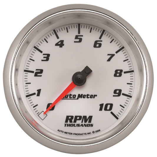 Autometer Pro-Cycle Gauge Tachometer 3 3/8in 10K Rpm White - My Store