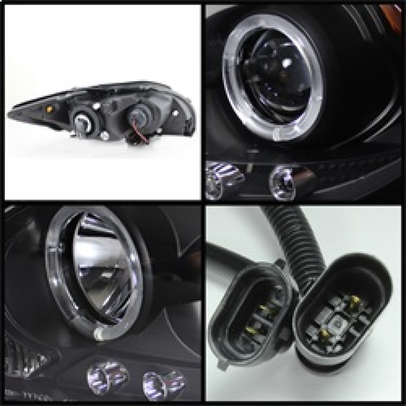 Spyder Scion TC 08-10 Projector Headlights LED Halo -Replaceable LEDs Blk PRO-YD-TTC08-HL-BK - Mammoth Racing -