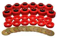 Energy Suspension Body Mount Set - Red - My Store