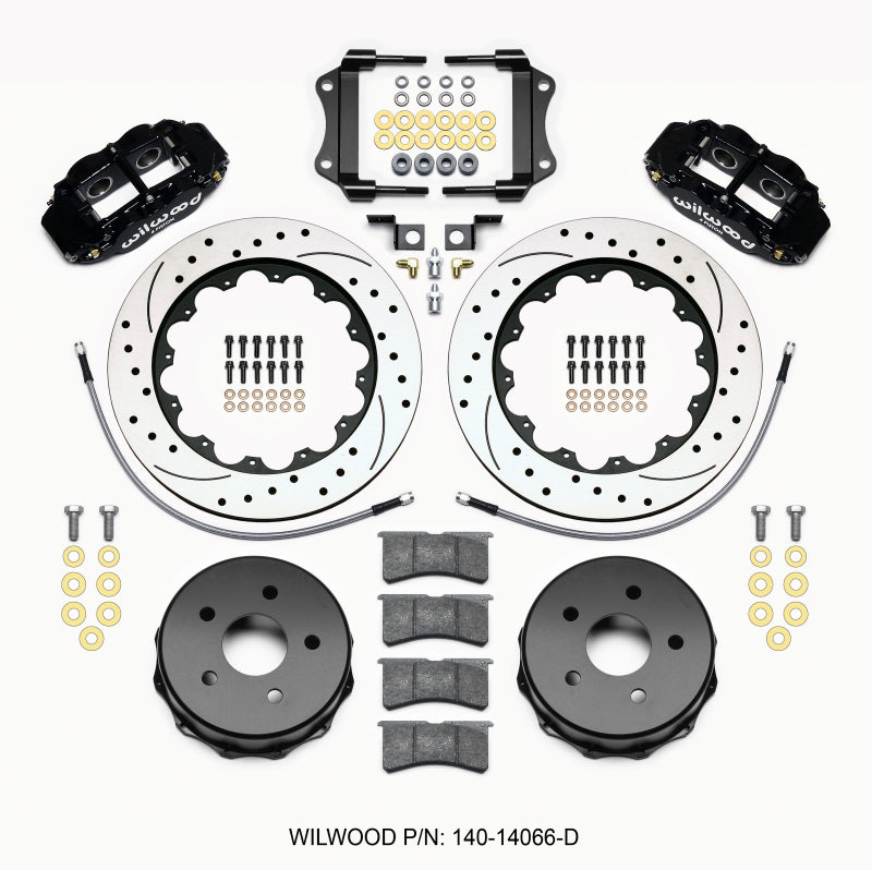 Wilwood Narrow Superlite 4R Rear Kit 14.00in Drilled 2007-up Jeep JK w/Lines - My Store