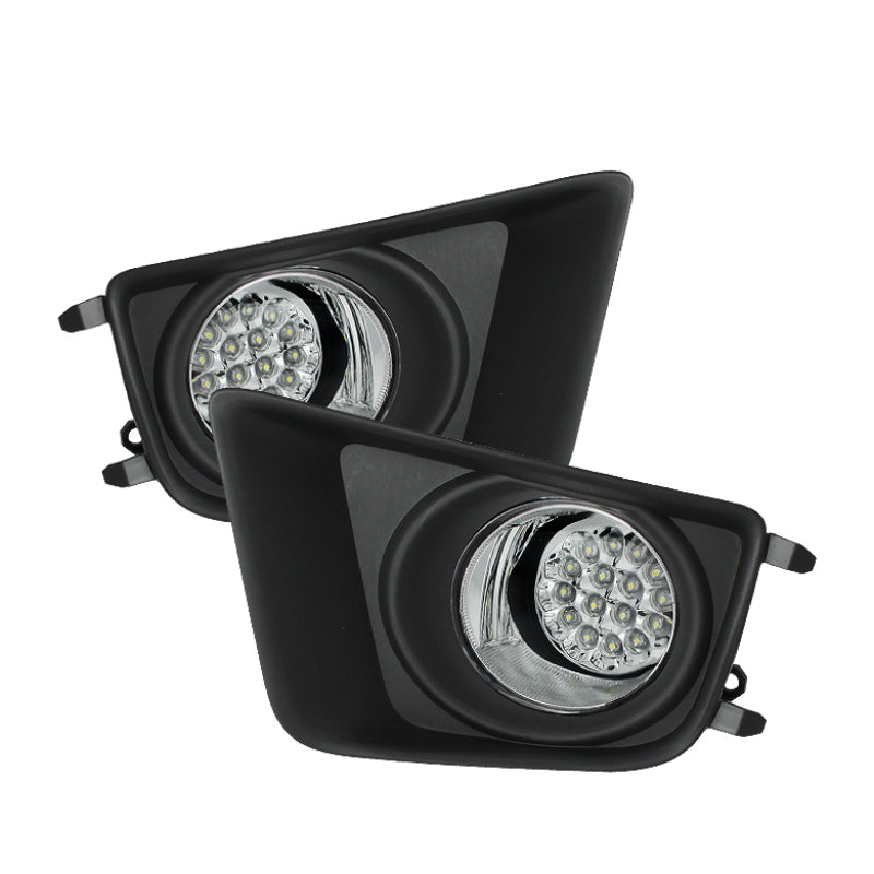Spyder Toyota Tacoma 2012-2015 LED Fog Lights w/Switch Clear FL-LED-TTA2012-C - Mammoth Racing -