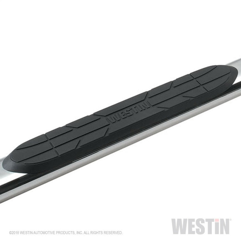 Westin Premier 4 Oval Nerf Step Bars 85 in - Stainless Steel - Mammoth Racing -