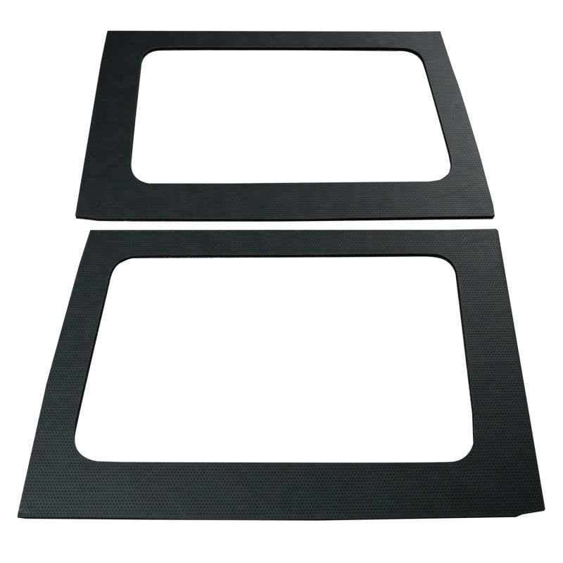 DEI 11-18 Jeep Wrangler JK 4-Door Leather Look Rear Side Window Black - Mammoth Racing -