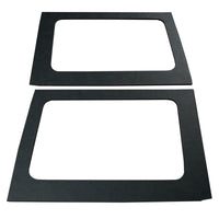 DEI 11-18 Jeep Wrangler JK 4-Door Leather Look Rear Side Window Black - Mammoth Racing -