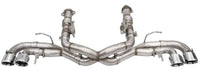 Corsa 2020 Corvette C8 3in Xtreme Cat-Back Exhaust 4.5in Pol Quad Tips - Integrates stock AFM Valve - Mammoth Racing -