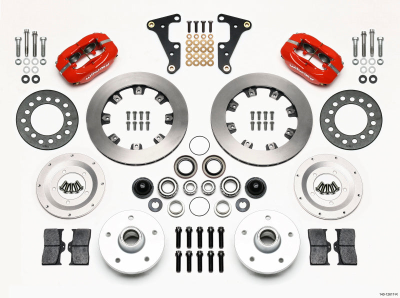 Wilwood Forged Dynalite Front Kit 11.75in Red 40-52 Oldsmobile - Mammoth Racing -