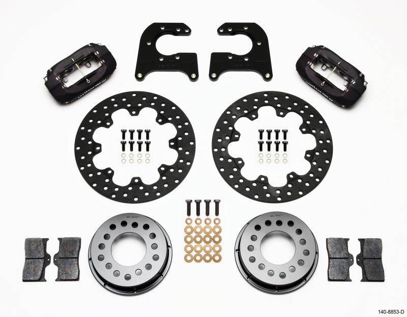 Wilwood Forged Dynalite Rear Drag Kit Drilled Rotor Mopar/Dana 2.50in Off w/Snap Ring Brng - My Store