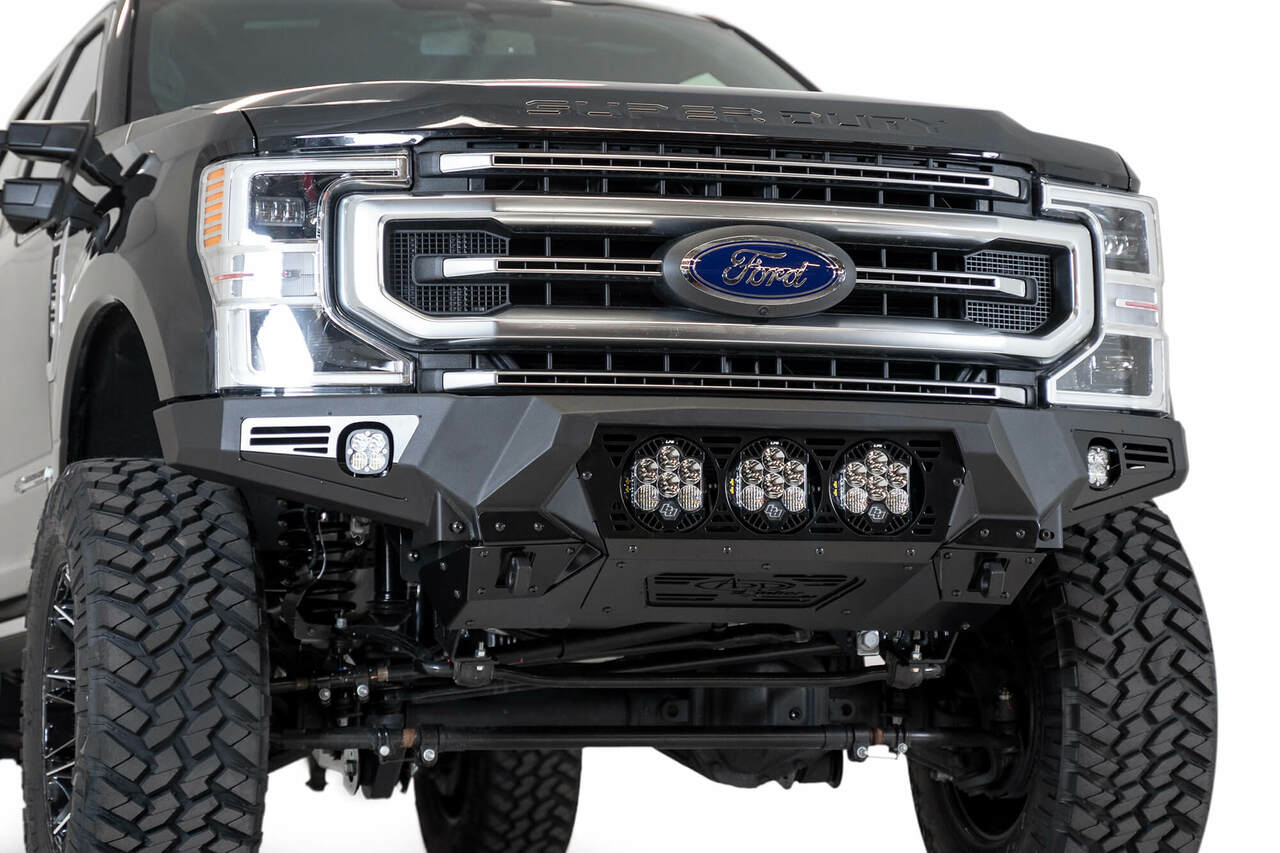 Addictive Desert Designs 17-20 Ford Super Duty Bomber Front Bumper w/ Mounts For 3 Baja Designs LP6s - My Store