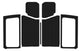DEI 2019+ Jeep Wrangler JL 2DR Headliner Complete Kit - Black - Mammoth Racing -