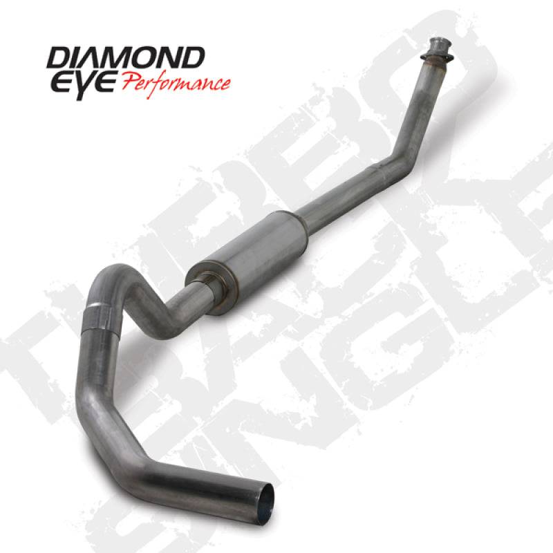 Diamond Eye KIT 4in TB SGL SS: 98.5-02 DODGE CUMMINS 5.9L - Mammoth Racing -
