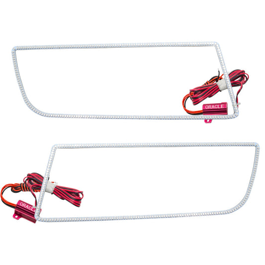 Oracle Chevrolet Camaro Non-RS 14-15 LED Halo Kit Square Style - White - Mammoth Racing -