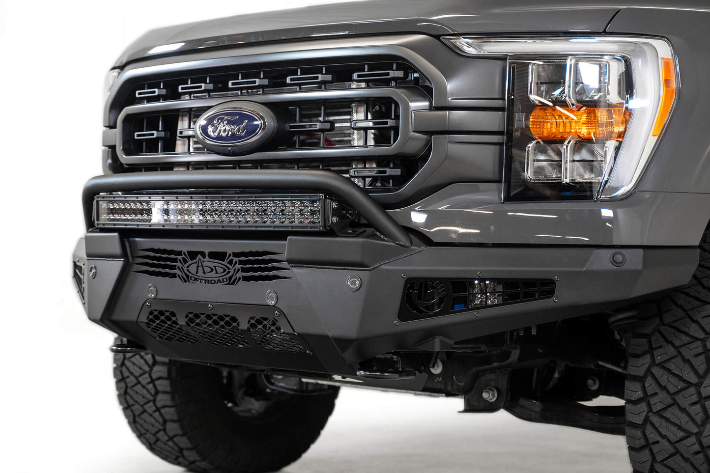 Addictive Desert Designs 2021 Ford F-150 HoneyBadger Front Bumper w/o Top Hoop - My Store