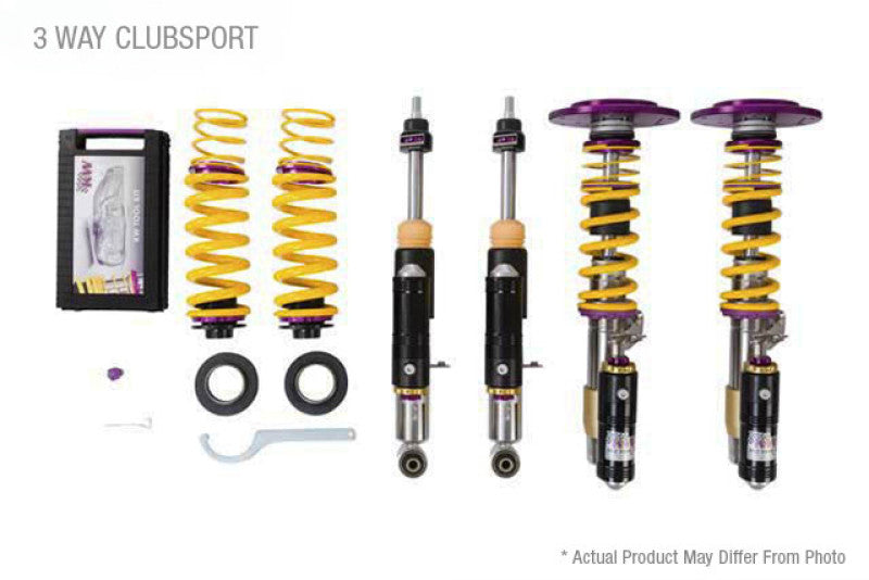 KW Porsche 911 GT2RS 991.2 Without OE NoseLift Clubsport Coilover Kit 3-Way - Mammoth Racing -