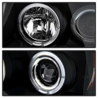 Spyder Nissan Titan 04-14/Armada 04-07 Projector Headlights LED Halo LED Blk PRO-YD-NTI04-HL-BK - Mammoth Racing -