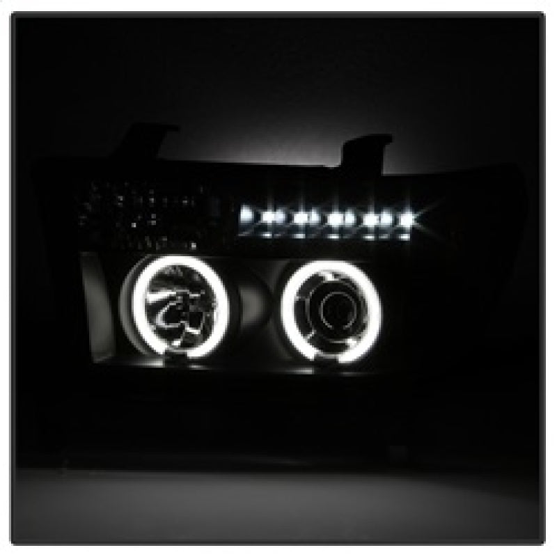 Spyder Toyota Tundra 07-13 Projector Headlights CCFL Halo LED Blk PRO-YD-TTU07-CCFL-BK - Mammoth Racing -