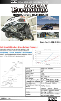 HKS LEGAMAX Premium HONDA CIVIC HATCHBACK FK7 - Mammoth Racing -