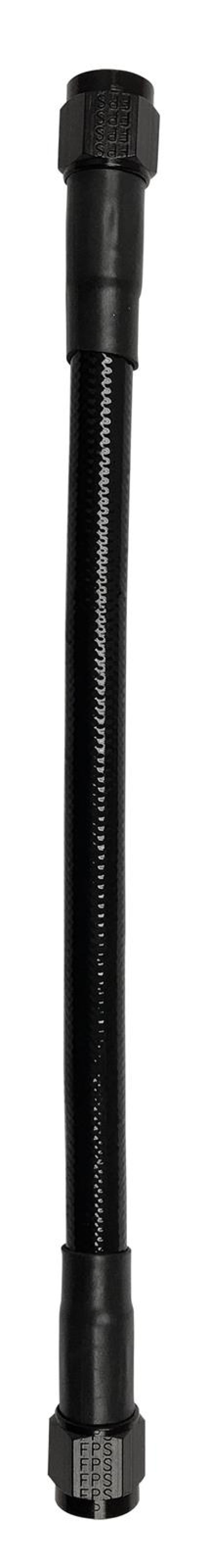 Fragola -8AN Ext Black PTFE Hose Assembly Straight x Straight 72in - Mammoth Racing -