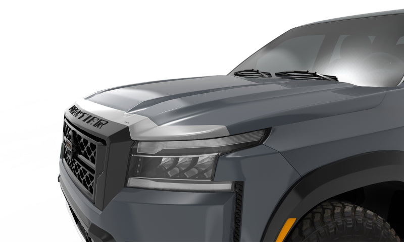 AVS 2022 Nissan Frontier Aeroskin Low Profile Hood Shield - Chrome - Mammoth Racing -