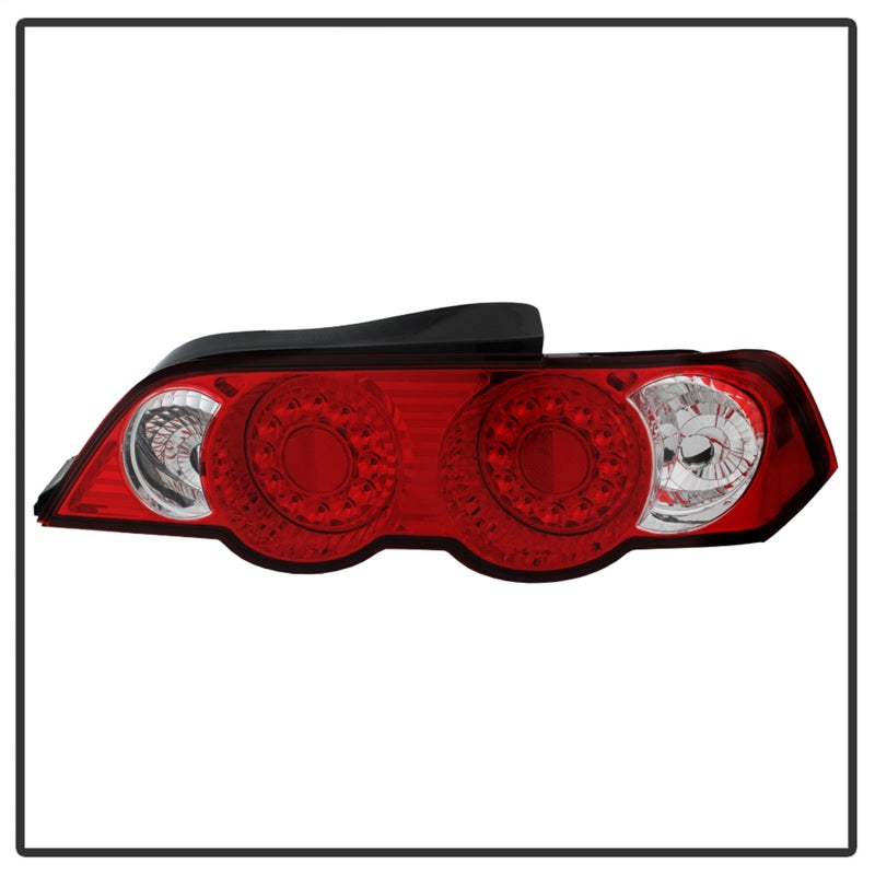 Spyder Acura RSX 02-04 LED Tail Lights Red Clear ALT-YD-ARSX02-LED-RC - Mammoth Racing -