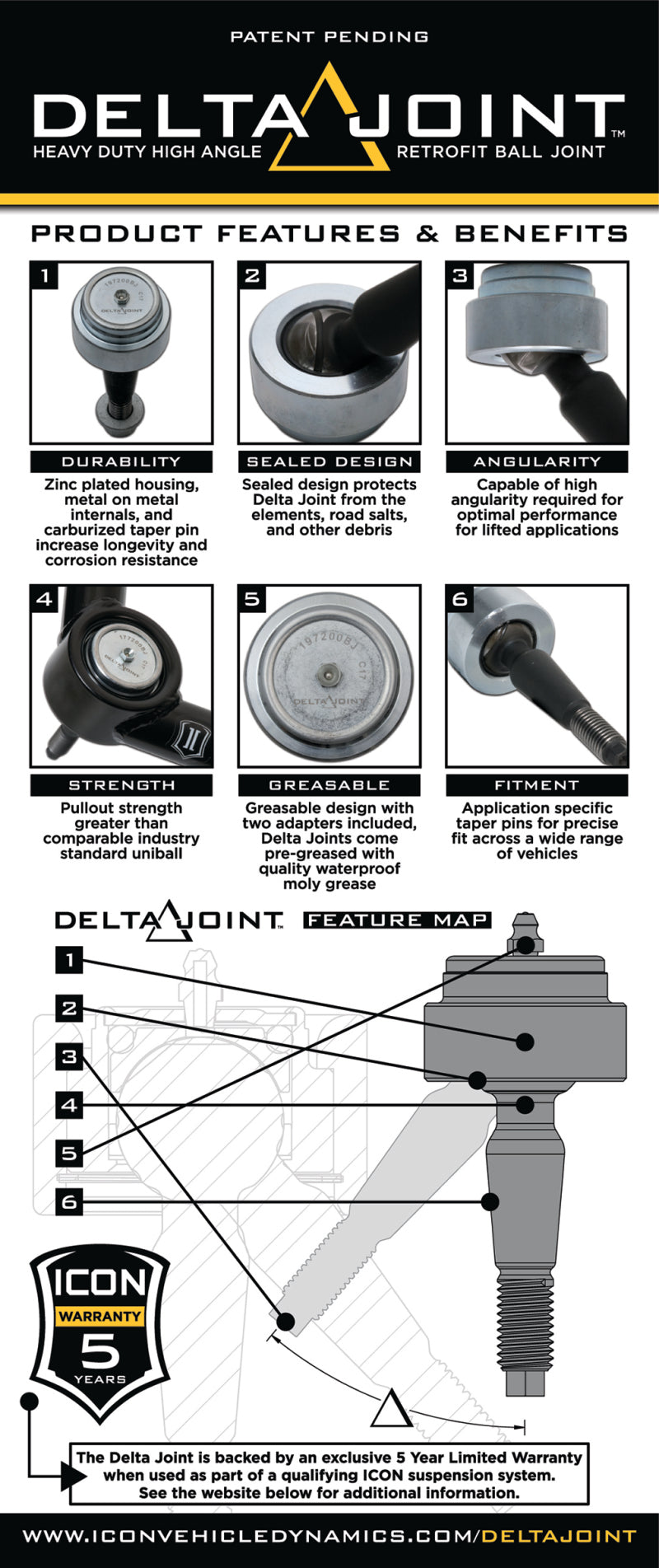 Icon 11-19 GM HD 0-1in 2.5 IR Shock System w/Upper Control Arm - Mammoth Racing -