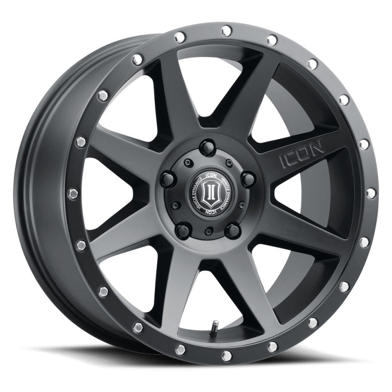 Icon Rebound 20x9 6x5.5 0mm Offset 5in BS Satin Black Wheel - Mammoth Racing -