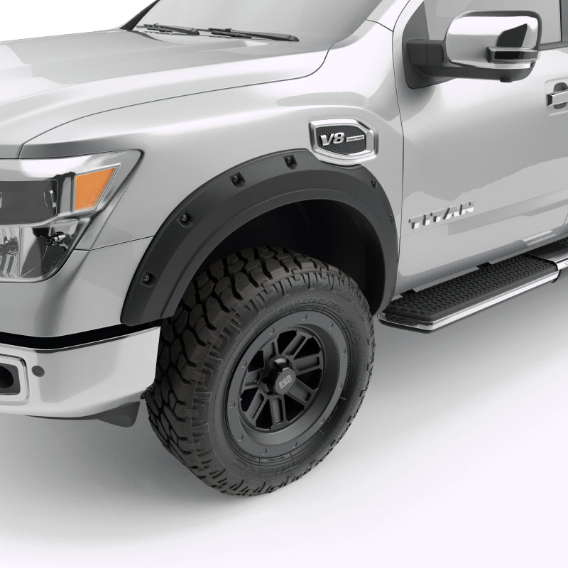 EGR 2017 Nissan Titan Bolt-On Look Fender Flares - Set - Black Matte (796005) - Mammoth Racing -
